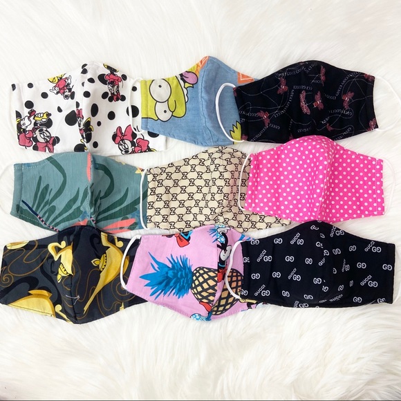 22 DECEMBER Accessories - 3 HANDMADE IN USA -  washable cotton face mask